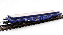 In der Spur H0-PF-40-BL-HB - H0 - Ladeplattform 40 mit Holzboden - blau